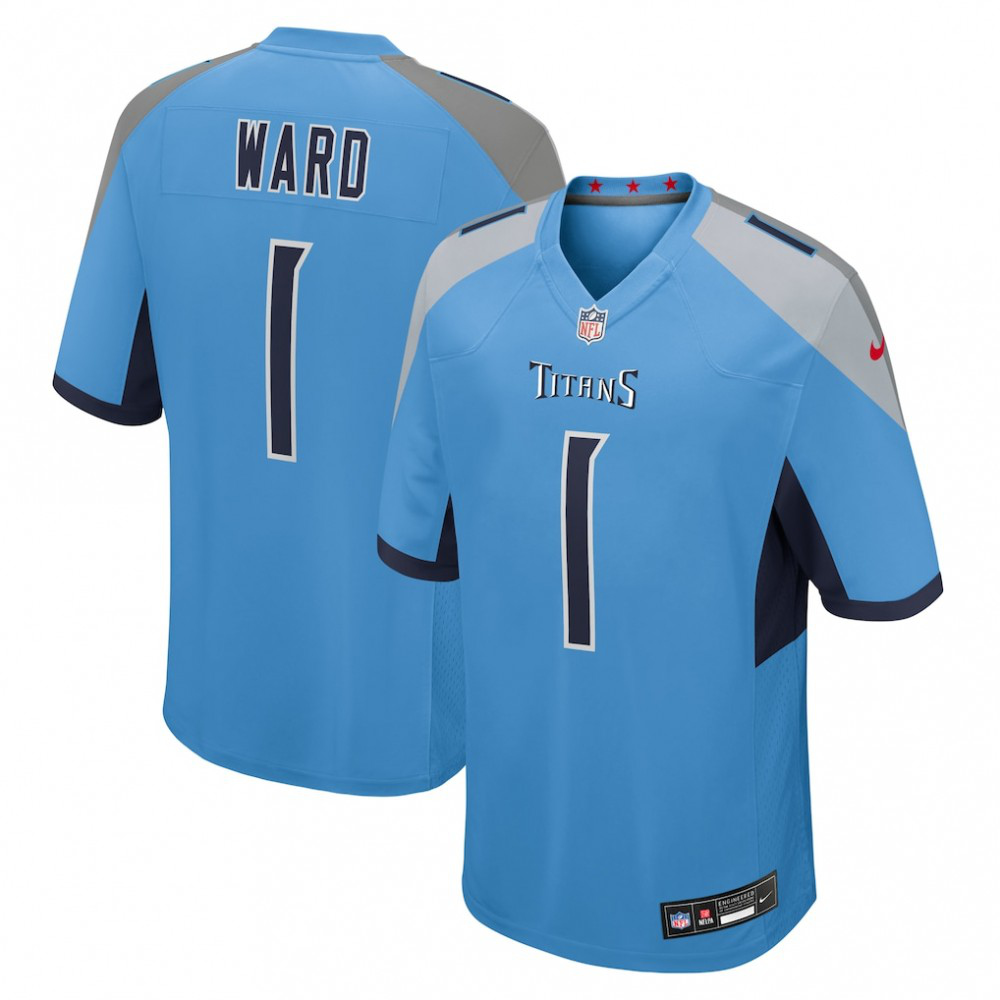 Cameron Ward Tennessee Titans Nike 2025 NFL Draft First Round Pick Game Jersey - Light Blue-GridironStore